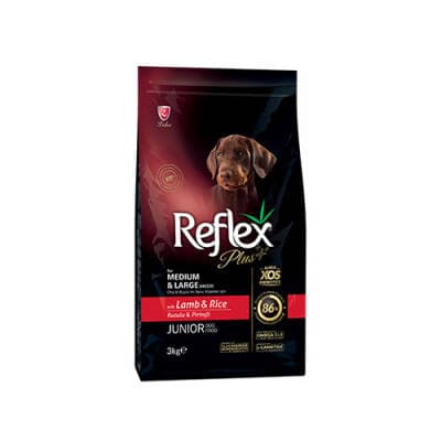Orta ve Büyük Irk Kuzulu ve Pirinçli Yavru Köpek Maması 3 Kg