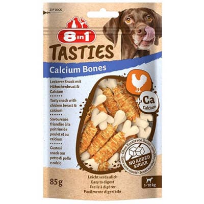 Tasties Calcium Bones Tavuk Sargılı Kemik Köpek Ödülü 85 Gr