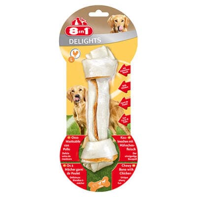 Delights Bones Düğümlü Tavuklu Ağız Bakım Kemik Köpek Ödülü Large 85 Gr