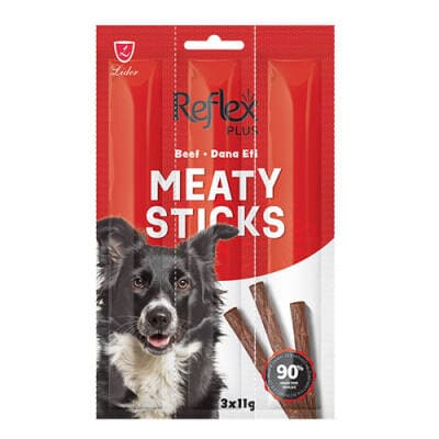 Meaty Sticks Biftekli Tahılsız Köpek Ödül Çubuğu 3x11 Gr