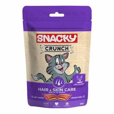 Crunch Hair Skin Deri ve Tüy Bakımı Tavuklu Kedi Ödülü 60 Gr