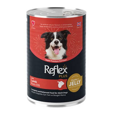 Jöle İçinde Et Parçacıklı Kuzu Etli Yetişkin Köpek Konservesi 400 Gr