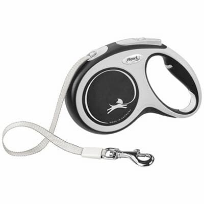 New Comfort Otomatik Şerit Köpek Gezdirme Tasması Large 5 Mt Siyah