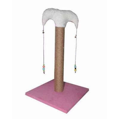 İnce Kedi Tırmalama Tahtası 50 Cm Pembe