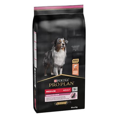 Medium Sensitive Skin Adult Somonlu Orta Irk Yetişkin Köpek Maması 14 Kg