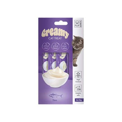 Ton Balıklı Krema Kedi Ödül Maması 4x15 Gr