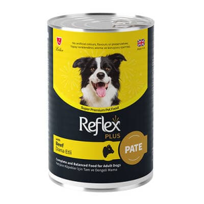 Pate İçinde Et Parçacıklı Dana Etli Yetişkin Köpek Konservesi 395 Gr
