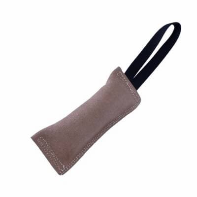 Deri Eğitim Köpek Isırma Yastığı Bej 6x25 Cm