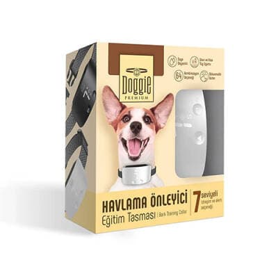Premium Havlama Önleyici Köpek Eğitim Tasması Beyaz