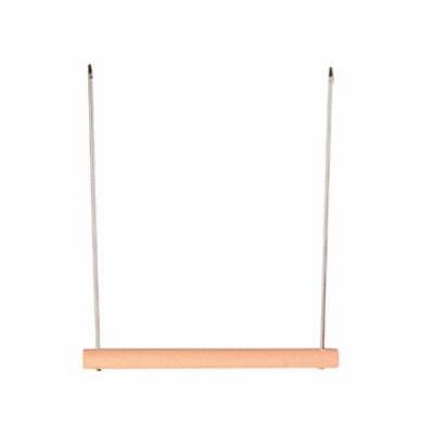 Ahşap Metal Askılı Trapez Kuş Tüneği 12x13 Cm
