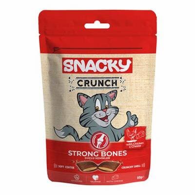 Crunchy Bones Tavuklu ve Peynirli Kedi Ödülü 60 Gr
