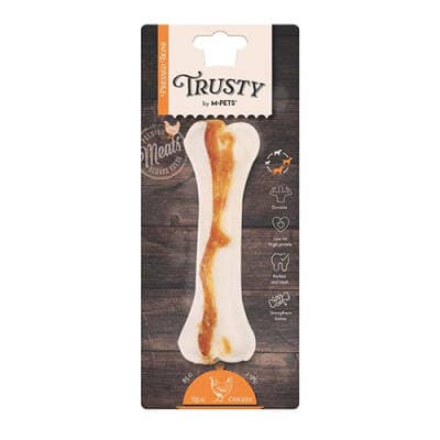 Trusty Tavuklu Presli Kemik Köpek Ödülü 85 Gr 15,3 Cm