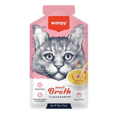 Ton Balıklı ve Karidesli Tahılsız Kedi Çorbası 50 Gr