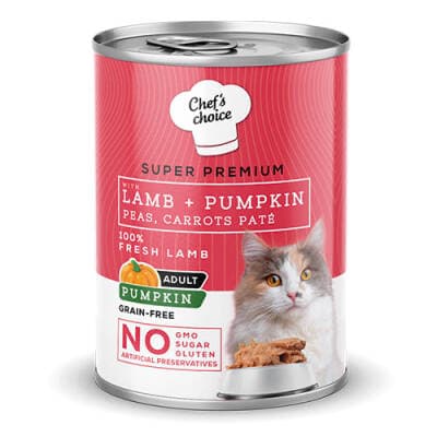 Pumpkin Pate Lamb Kuzulu Balkabaklı Tahılsız Yetişkin Kedi Konservesi 400 Gr